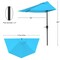 Nature Spring Nature Spring 9 Foot Half-Canopy Patio Umbrella, Blue 431859TVE - alternate 3